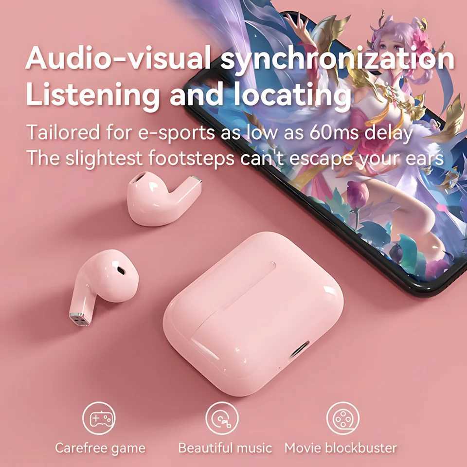 PRO 5S Earbuds True Wireless Earphone Noise Cancelling Update Bluetooth 53 Headset HD Music Headphone In-Ear Handsfree With Mic D260319