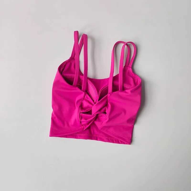 Womens Sports Bras Fitness Top Sexy Lingerie Push Up Fixed Pad Yoga Bra Back knotted Underwear Running Vest Gym Tops Z20260319