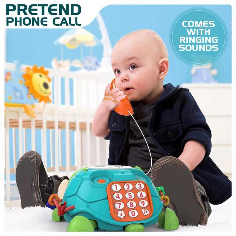 Baby Toys 6-18 Months Music Turtle Crawling Light Sound Music Toy Girl Boy Early Learning Educational Toys Infant Toddler Gifts Y260319