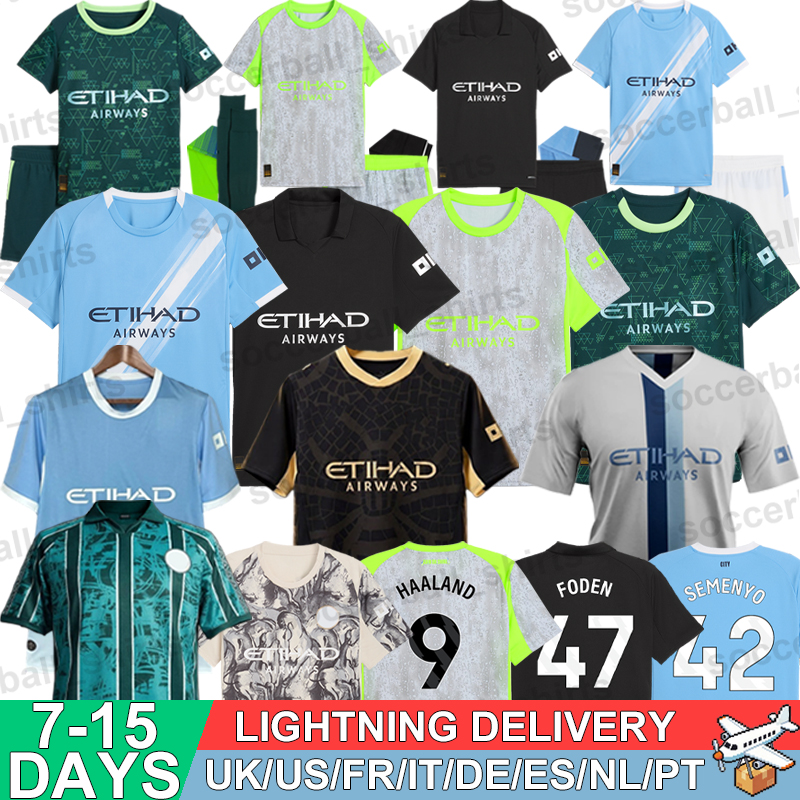 Man City Jerseys 25 26 Manchesster City Football Soccer Jerseys 26 27 Retro Football Shirts Tops Kits HAALAND FODEN RODRI GVARDIOL Men Kids Women Fans Player 3XL 4XL