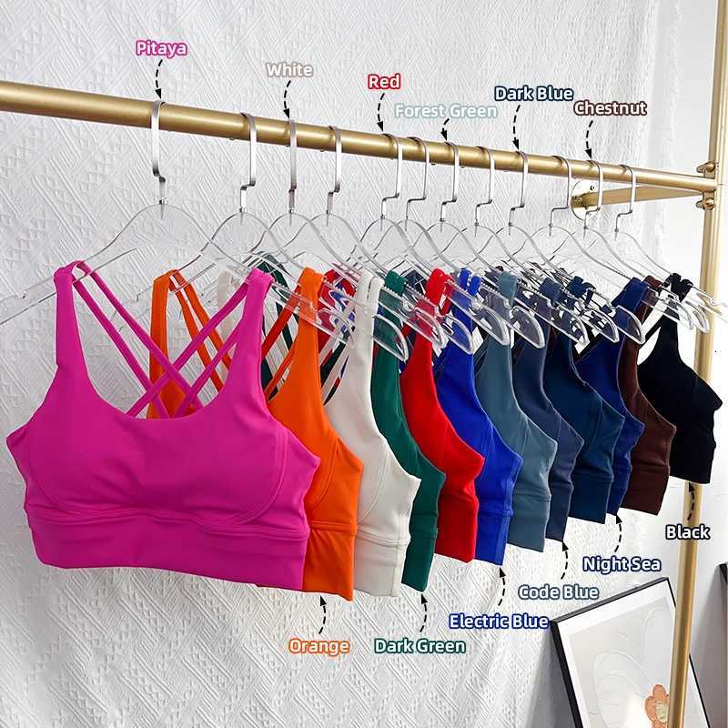 Fashion Sexy Cross Back Women Yoga Sport Bra Naked Feeling Breathable Quick-Drying Yoga Fitness Running Exercise Vest Z20260319