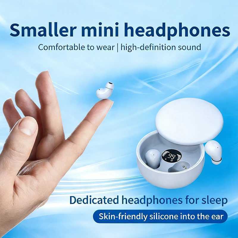 SK26 Bluetooth 54 Wireless Earphones Small Earbuds Sleeping Sport Invisible Headphones Bass Sound Quality Headset Sliding Cover D260319