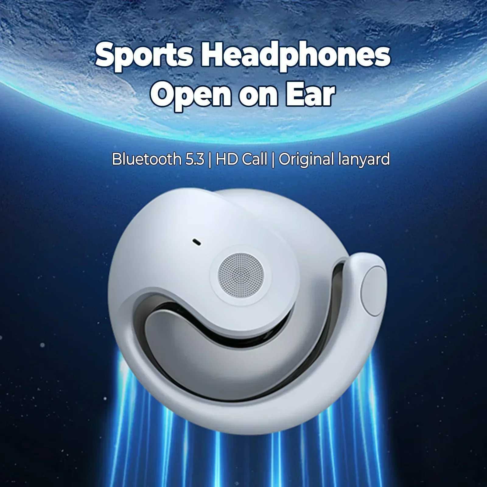 Wireless Headphones Comfortable Ear Hook Touch Control Earbuds with Mic Wireless Bluetooth Headset Phone Earphones Game D260319