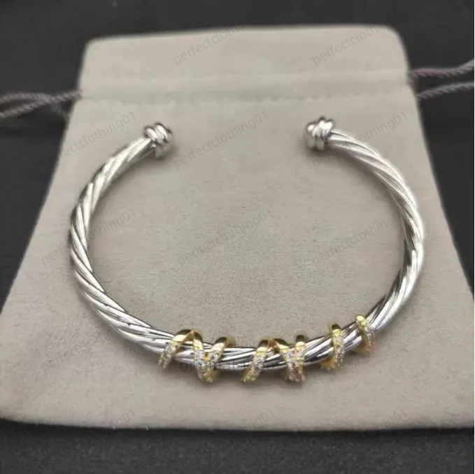 Davidlys Yurmanbraceletlys Bracelet Designer Davidlys Bracelet Vintage Cable Bracelet Bangle Jewelry Pearl Women Men Davids Yurmonlys Cuff Bangle aad