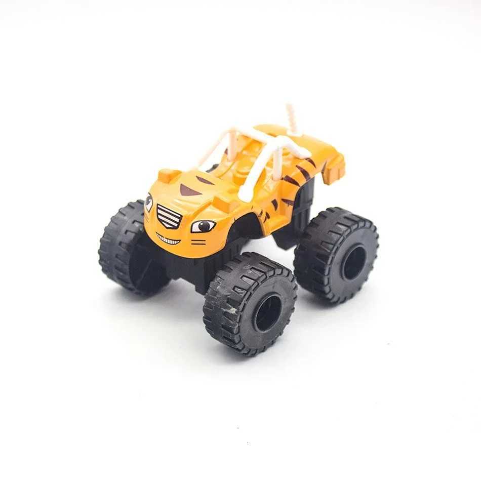 6Pcs Blaze Monster Racing Car Diecast Toy Set Russia Miracle Crusher Truck Vehicle Transformation Toys for Kids Best Gifts Y260319
