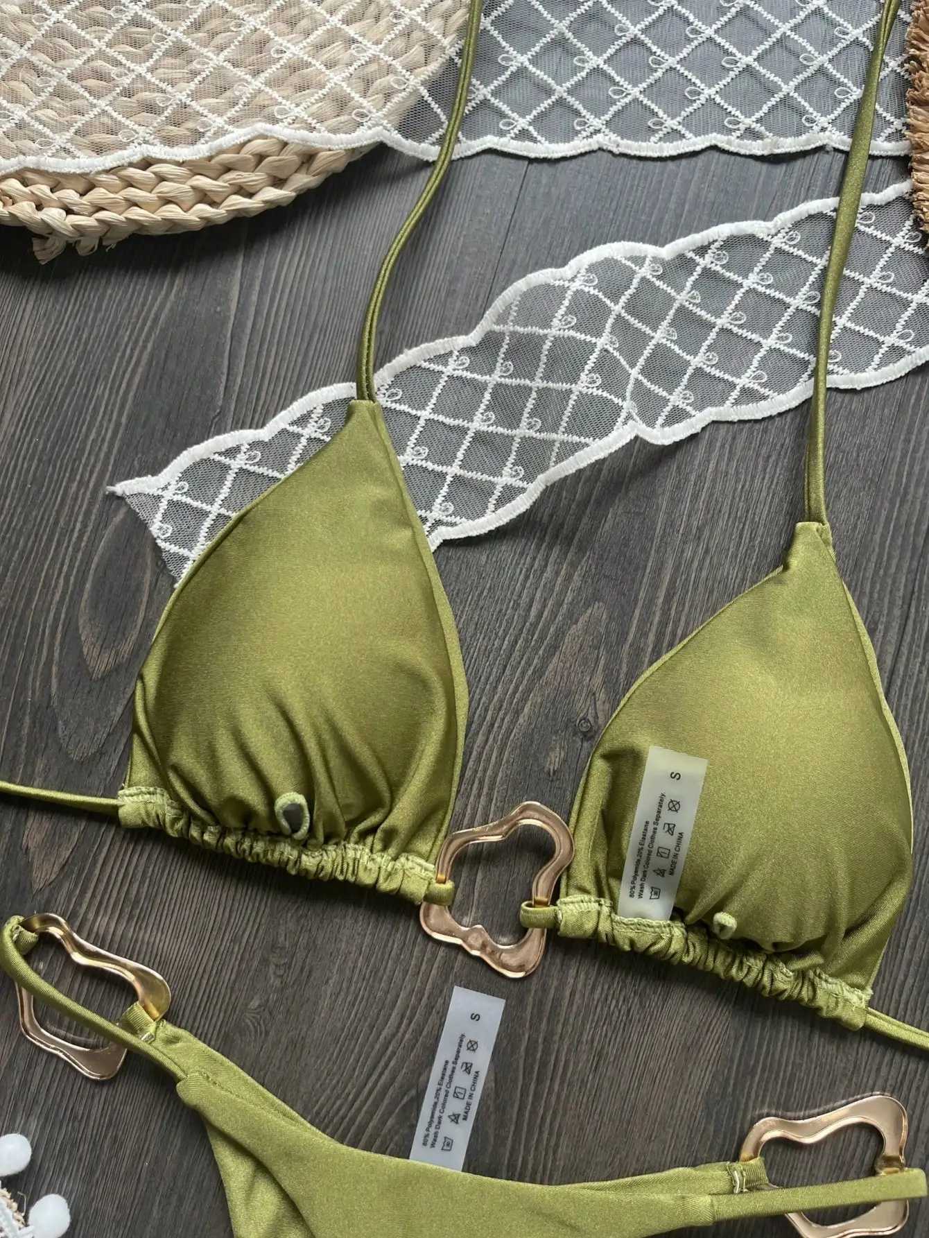 Sexy Halter Micro Bikini 2026 Women Swimsuit Solid Swimwear Thong Bikinis Set Brazilian Beach Wear Bathing Suit Biquini FemaleT260318