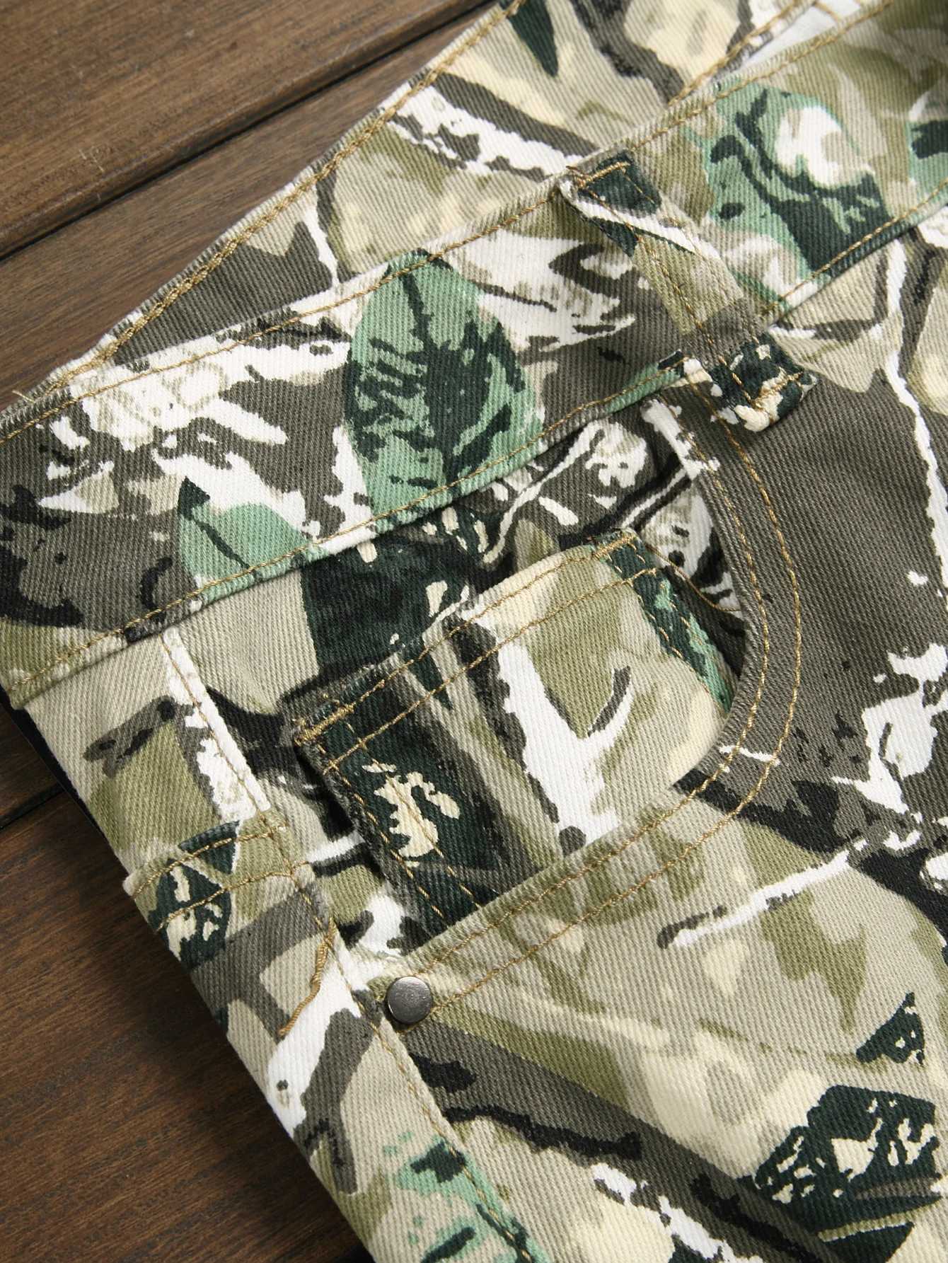 Stylish Mid Stretch Slim Fit Jeans - Mens Mid Waist Distressed And Ripped Denim Jeans With Tassels For All Seasons Street Wear a02 M260319