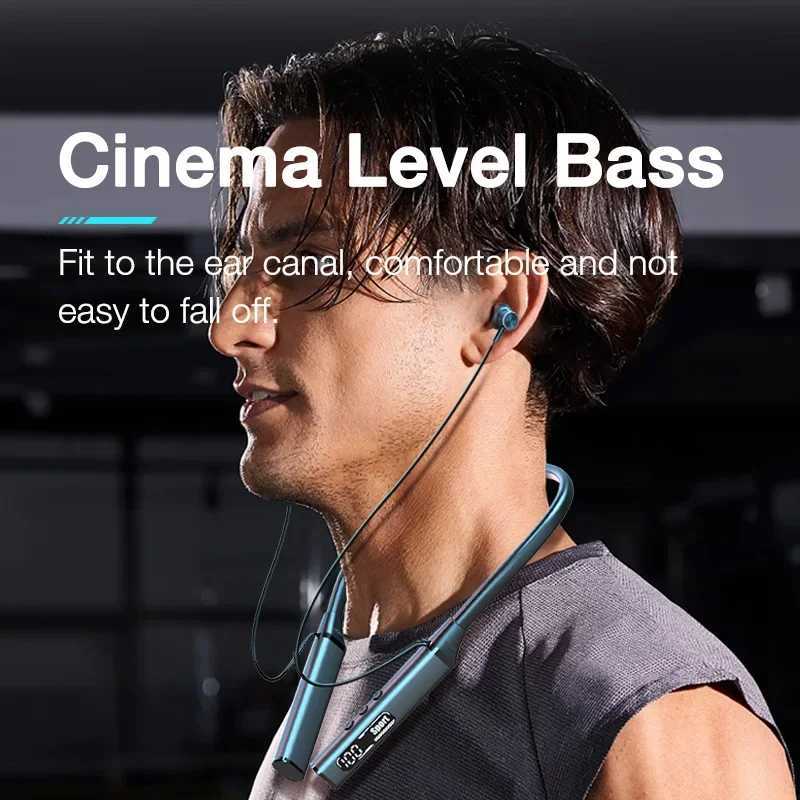 EARDECO 100 Hrs Playback Bluetooth Headphone Bass Wireless Headphones Stereo Sport Auriculares Bluetooth Earphone Headphone Mic D260319