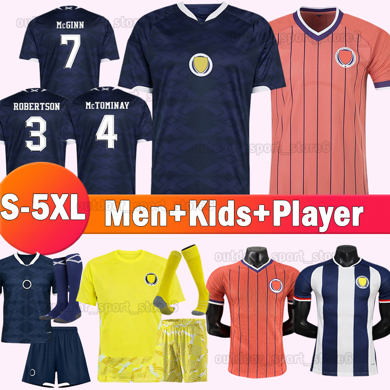5XL 2026 Scotland Soccer Jerseys ROBERTSON MCGINN MCTOMINAY ADAMS FERGUSON Football Shirts 26 27 Player Version Kids Kits Socks Full Sets Goalkeeper Men Unifomrs