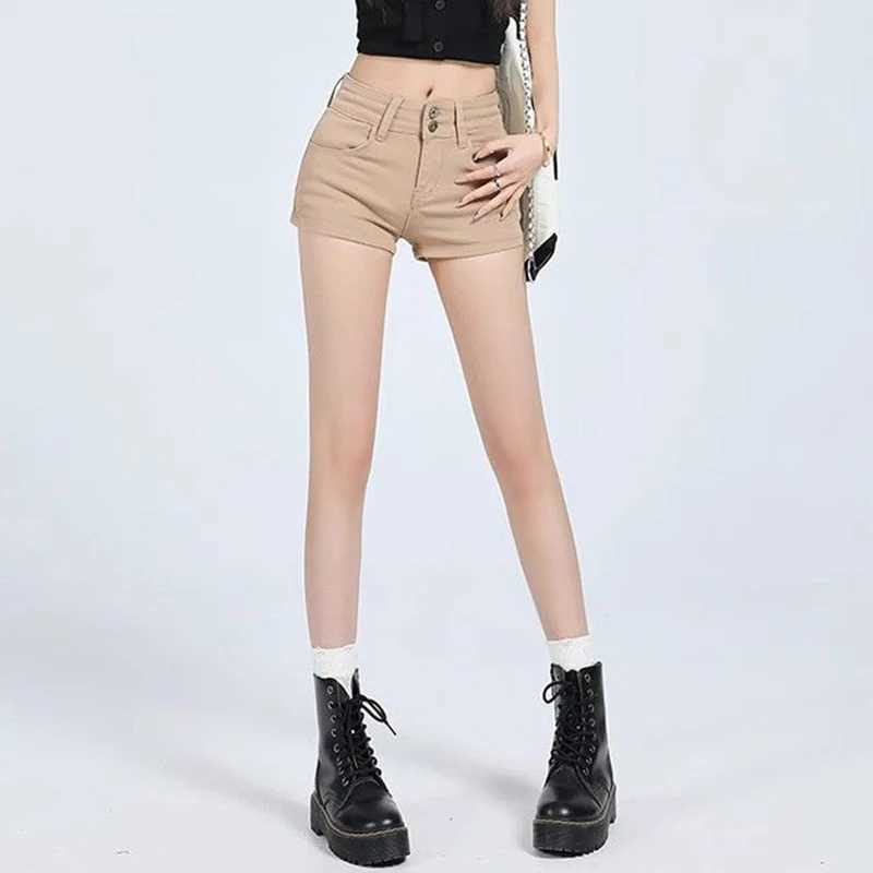 Summer Lady Fashion Thin Casual Denim Shorts Girls Korean Solid Mini Denim Pants Female Classic High Waist Short Jeans M260319