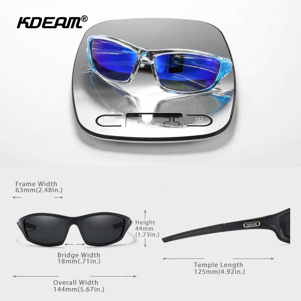 KDEAM Upgraded TR90 Mens Sunglasses Polarized Sports Fishing The Unique Flexible Sun Glasses Men Outdoor Lifestyles Goggles H260319 - view 6