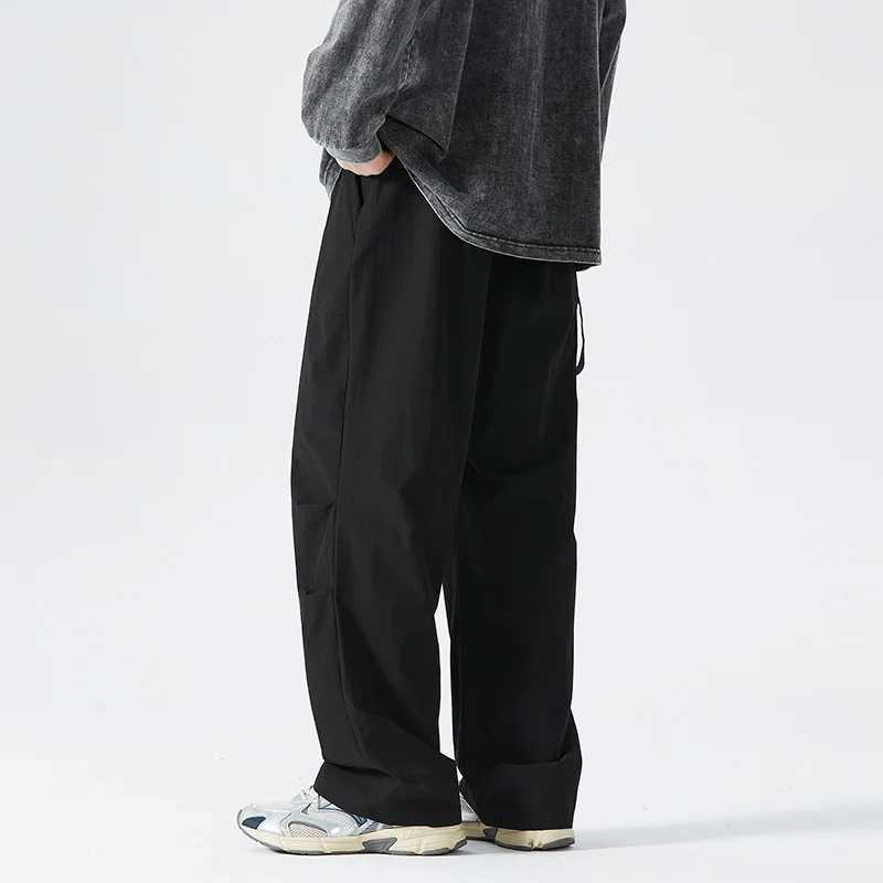 Streetwear Black Mens Harem Joggers Pants Men Cargo Pants 2024 Hip Hop Casual Pockets Sweatpants Male Oversized Fashion Trousers M260319