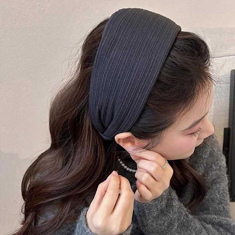 Elegant Solid Wider Simple Hairband For Women Girls Sweet Hair Ornament Headband Hair Hoop Hair Band Fashion Hair Accessories H260319