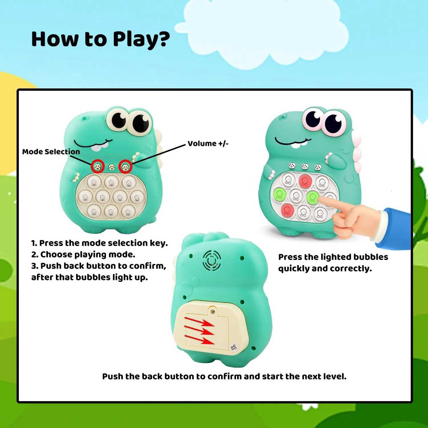 Quickly Pop Push Fidget Toys for Children Aged 3-12 To Play Puzzle Games with Sensory Toys for Relaxation and Stress Relief gift Y260319