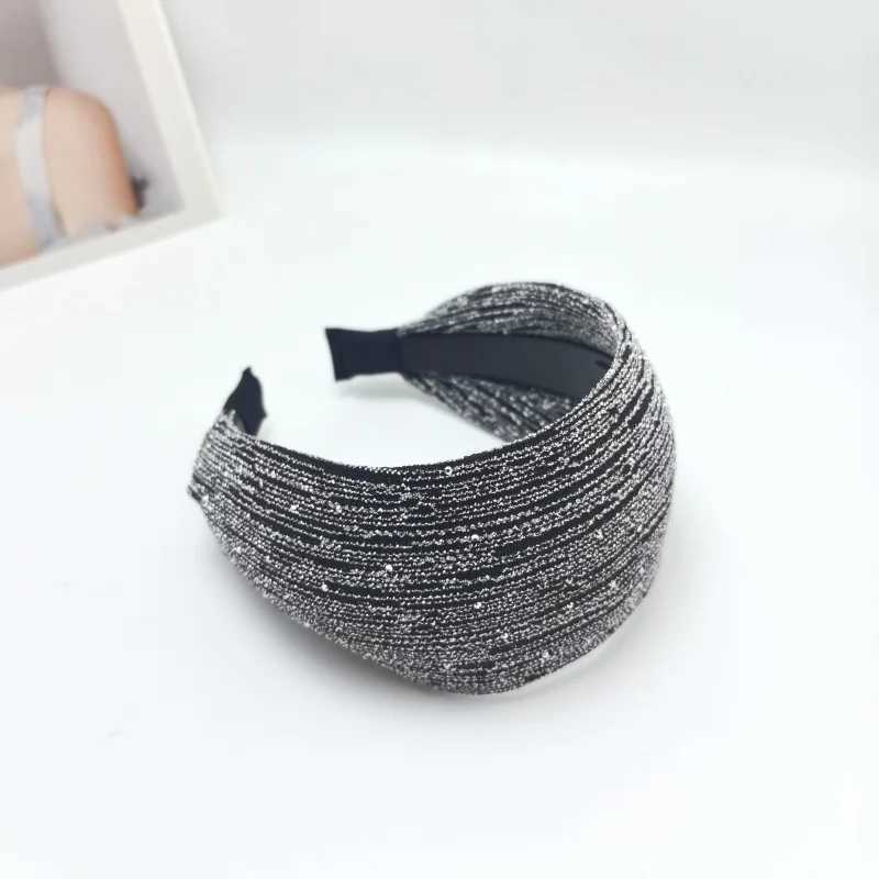 2025 New Wide Border Headband Trendy Hair Band Sparkling Rhinestones Crystal Hair Accessory Deluxe HairBand Hair Decoration H260319