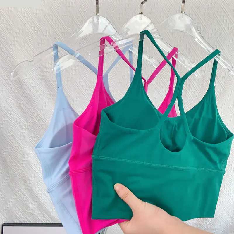Sexy Cross Back Small Sling Yoga Underwear Women Breathable Shockproof Gym Fitness Running Sport Crop Tops Athletic Vest Z20260319