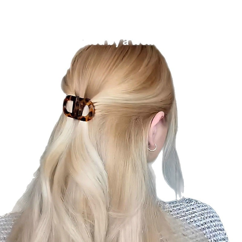 Unique and beautiful clip women with thin hair, high-end magnetic bow hairpin for back of the head, half-tied hair accessory