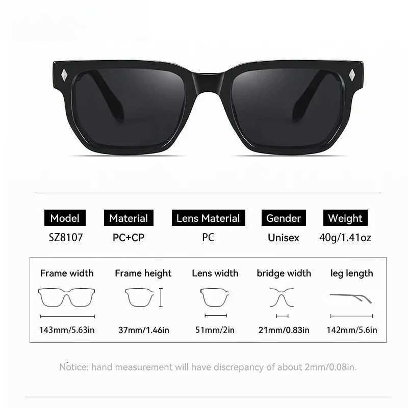 OLLYMURS Retro Fashion Sunglasses Male Square UV400 Eyewear Woman Glasses Women Sunglass Luxury Womens Eyepieces Lunette Men H260319 - view 4