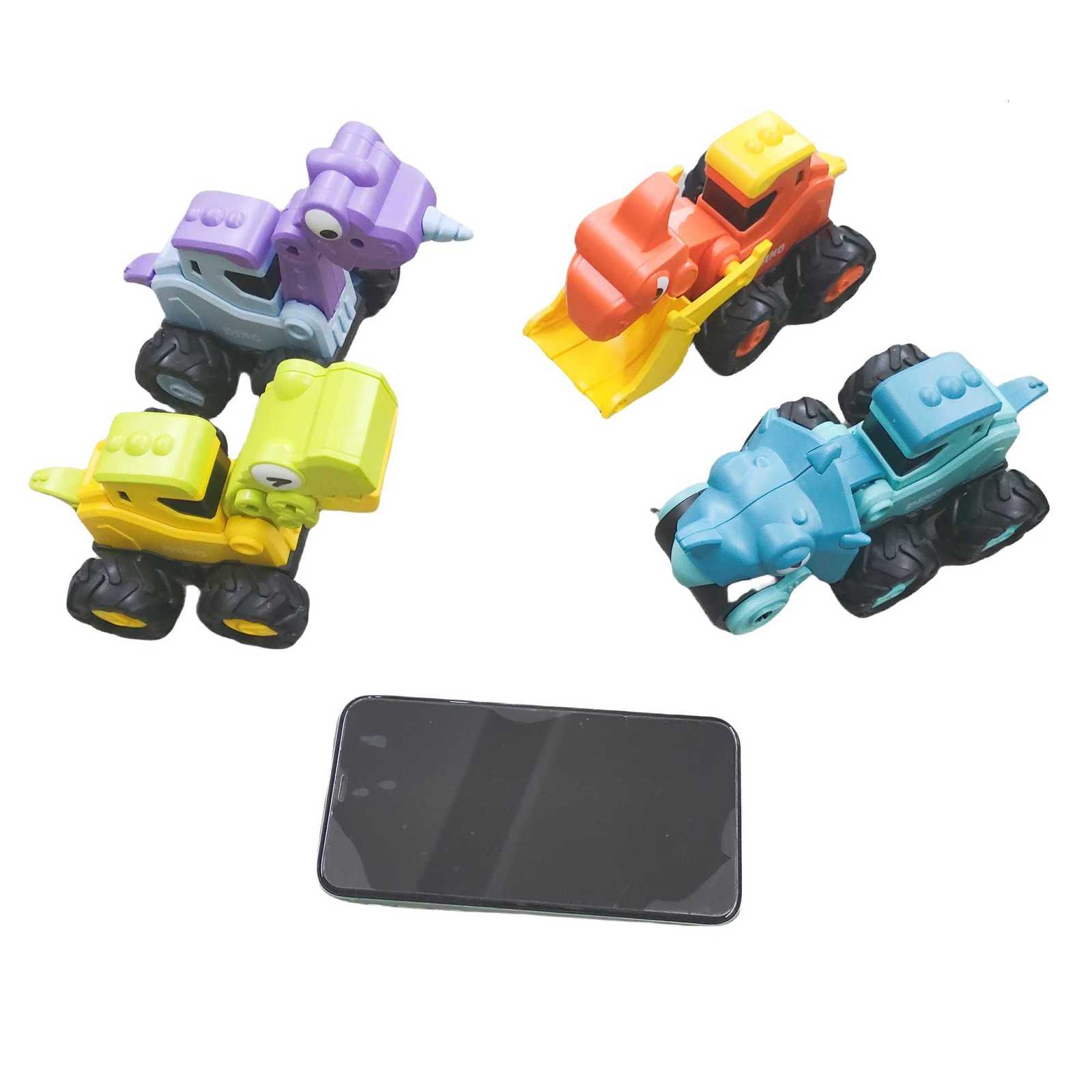 Childrens Dinosaur Press Toy Engineering Car Inertial Walking Power Returning Car Baby Puzzle Boy Toy Car Y260319