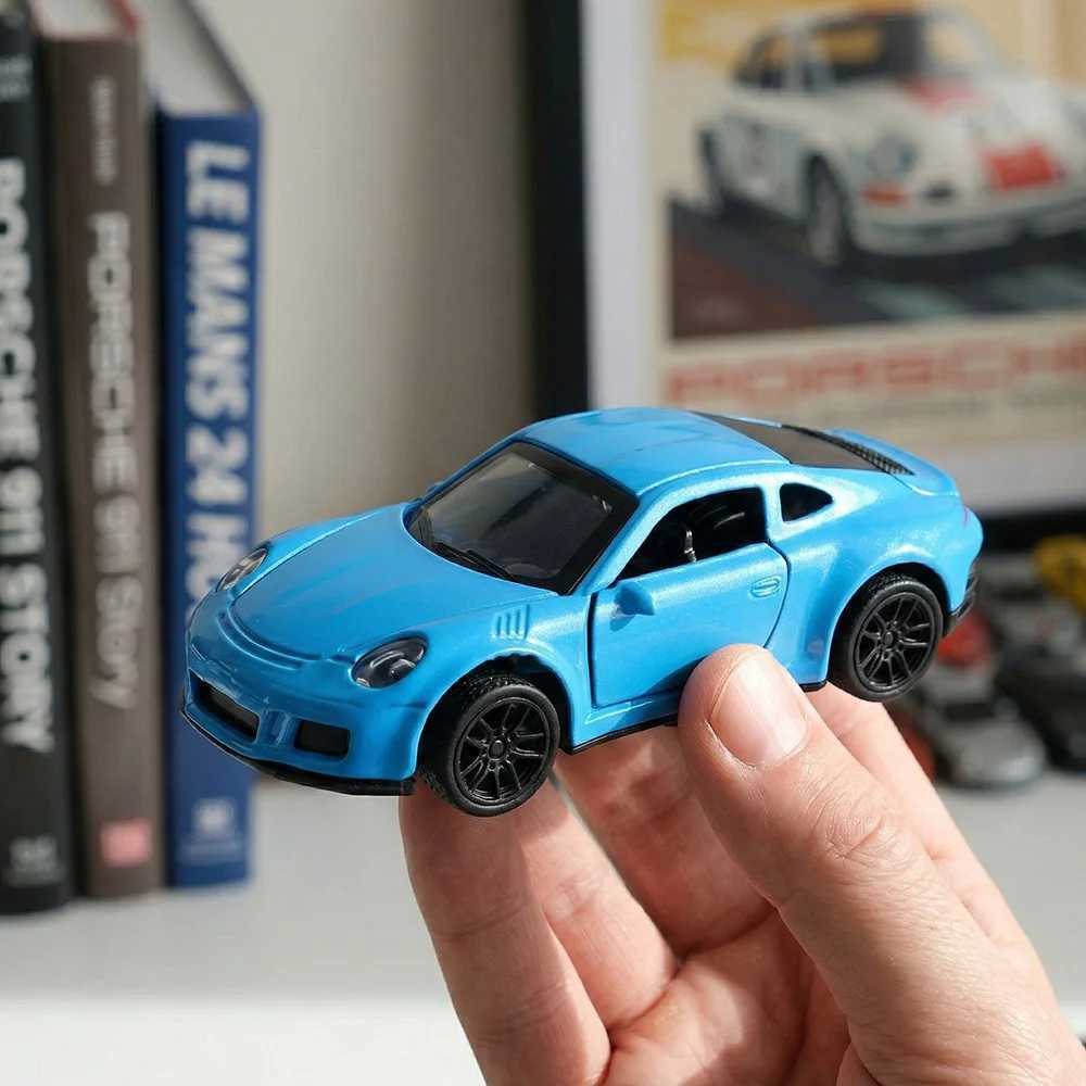 Blue Supercar Diecast Model - 143 Scale Alloy Sports Car with Openable Doors Ideal for Kids Play Car Enthusiast Collections Y260319