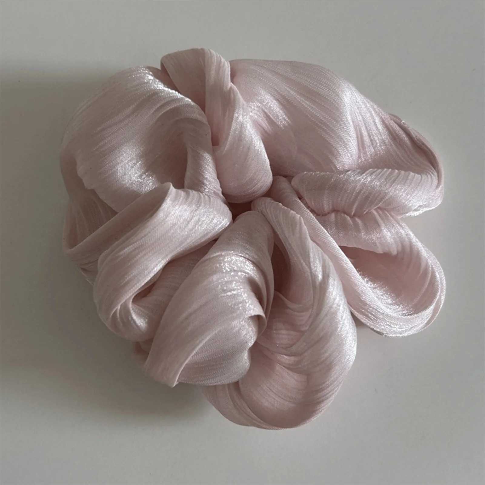 Pearl Sheen Hair Scrunchies for Women High Gloss Hair Bands Thick Elastic Ponytail Holders Elegant for Bridal Casual Occasions H260319