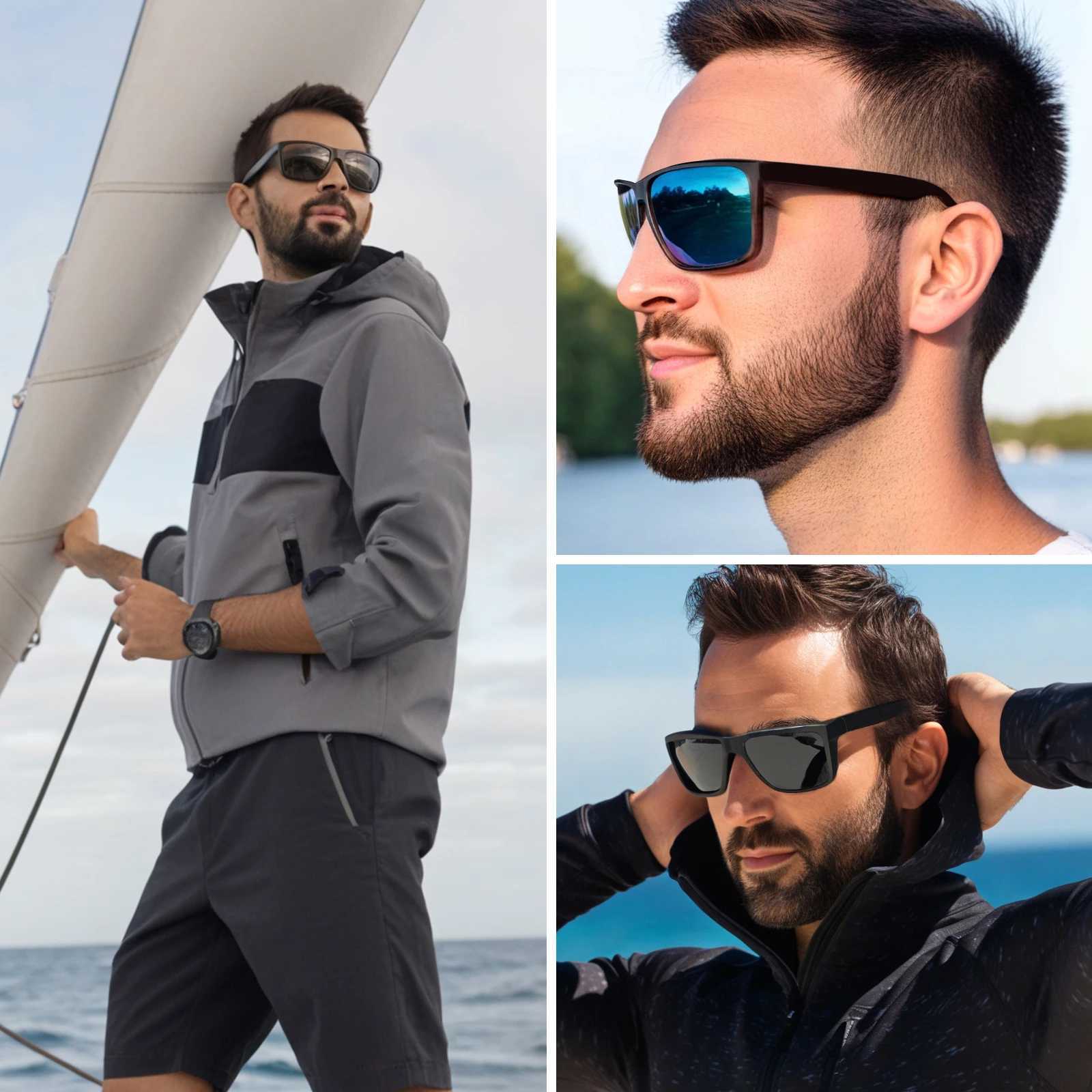 XL Z87 Safety Sport Sunglasses Men Big Wide Heads TR90 Ultralight UV400 Oversized Shades Outdoor 8108 H260319 - view 3