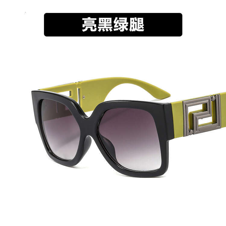 European and American Large Frame Hollow 2022 New Trendy Personality Square Catwalk Sunglasses Couple Ins Glasses