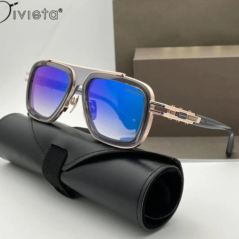 LXN EVO Top High Quality Sunglasses for Men DTS 403 Titanium Style Luxury Brand Designer Eyewear for Womens with box Summer Pilot IVSTA Fashion Access