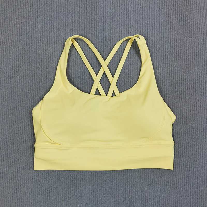Yoga sports bra Solid color womens Bras Soft cross back sports bra fitness exercise tight fitting training jogging sports bras Z20260319