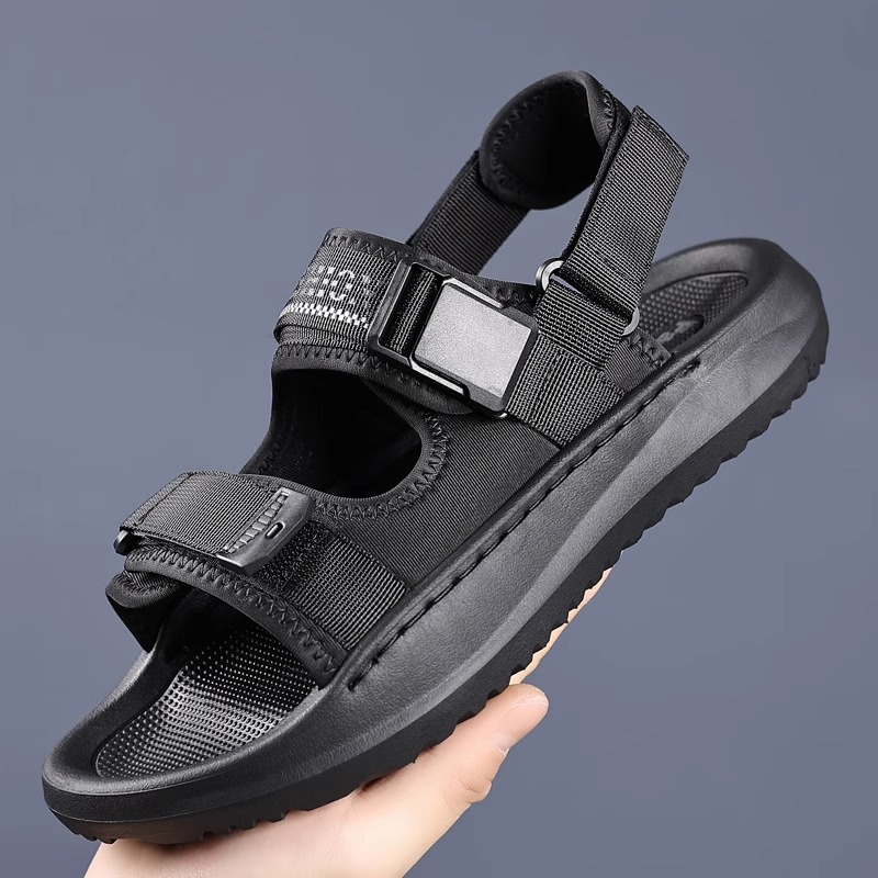 Sandals Man 2026 Summer New Style Casual Thick Topped Tower Sport Driving Outerwear Beach Shoes Men Hollowed Out Sandals