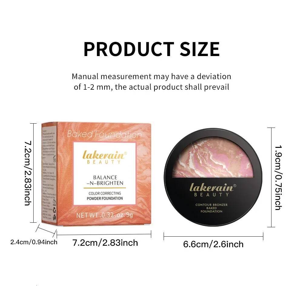 Bestseller Lakerain 3-In-1 Baking Foundation Highlighter Setting Contour Blush Powder Makeups Cosmetics Wholesale Ddmyhappy