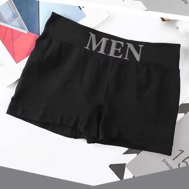 3Pcs/Lot Mens Panties Underwear Boxers Breathable Man Boxer Solid Underpants Comfortable Male Brand Shorts Black Blue Underwear D260319