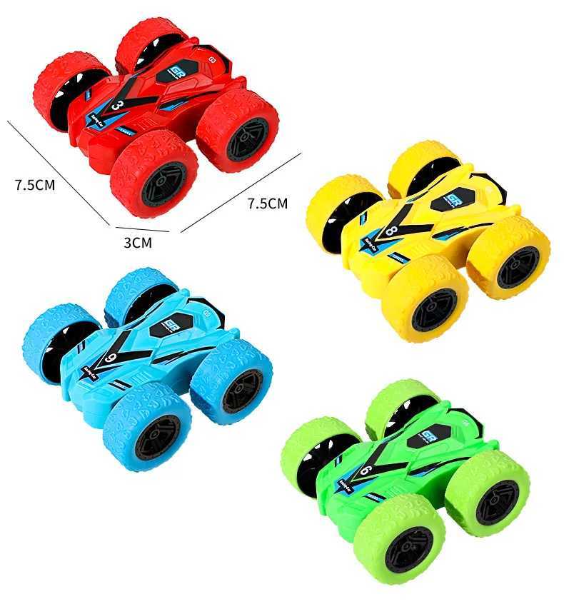 Fun Pull Back Car Double-Side Vehicle Inertia Safety and Fall Resistance Shatter-Proof Model for Kids Boys Childrens Toys Car Y260319