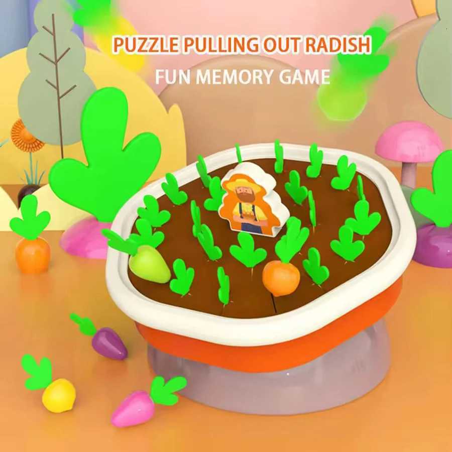 1pcs- Montessori Toys For Toddler Toys Educational Colorful Shape Toy Pull Carrot Set Counting Discouvery Toys For Kids Learning Y260319