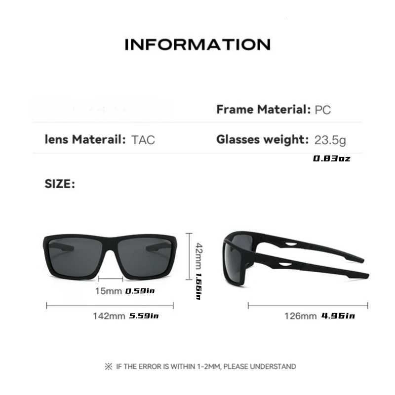 1/3PCS New Polarized Sunglasses for Men Outdoor Fashion Sports Fishing Cycling Eye Protection Sun Glasses Luxury Design Uv400 H260319 - view 5