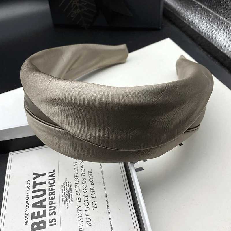 Satin headband for women new high skull top adult headpiece wide edge compression headband H260319