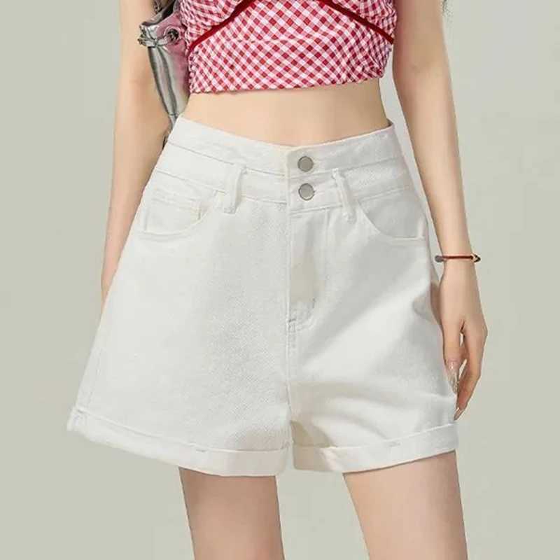 Summer Female High Waist Loose Thin Jeans Hot Sale Lady Solid Denim Shorts Girls Chic Fashion Leisure Short Pants M260319