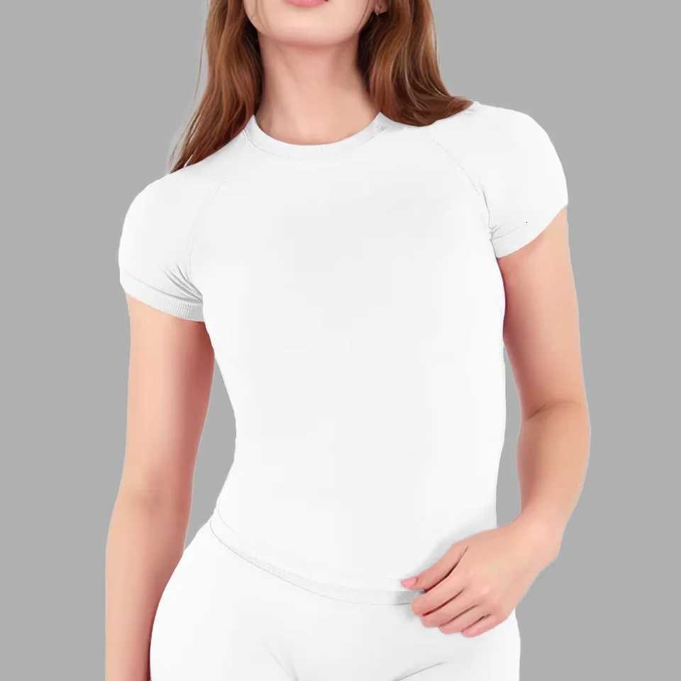 NCLAGEN Sport Shirt Women Fitness Impact Short Sleeve Top Gym Workout Yoga Blouse Quick Dry Breathable Running Tee Versatile Top Z20260319