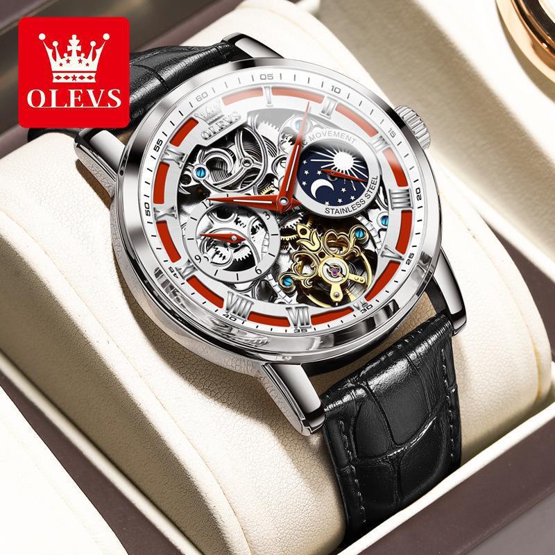 Watch Fashion Watches Men Designer Olys Brand Watch Multi Functional Tourbillon Movement Mechanical Watch Night Light Men's Watch Men's Watc - view 6