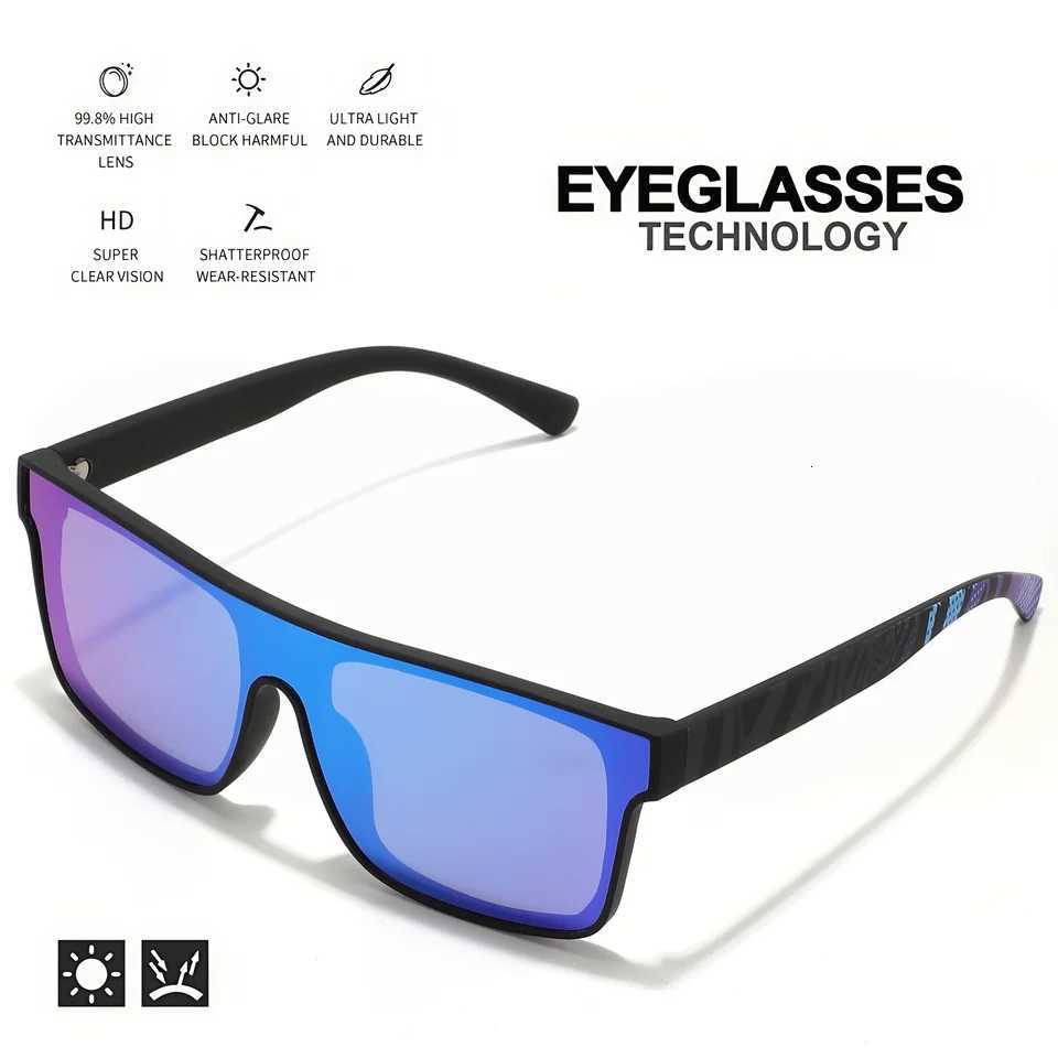 4PCS Classic Square Fashion Sports Sunglasses - Patterned Temples Unisex for Cycling Hiking Travel - Perfect Gift H260319 - view 6