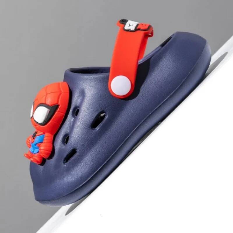 Designer Disney Disney Lightninged Waterproof Summer Slippers Outdoor Beach Holey Shoes Spider-Man Sandals EVA Flip Flops Gifts Size 18-29 Luxury