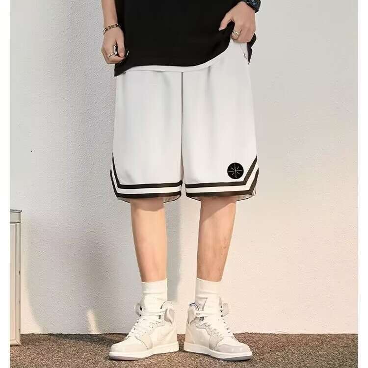 FeiFan Uniform Men's Basketball Pants Running Shorts Fitness Five Minute Mesh Loose-Fit Sports Streetball Trendy Training shorts streetwear brand