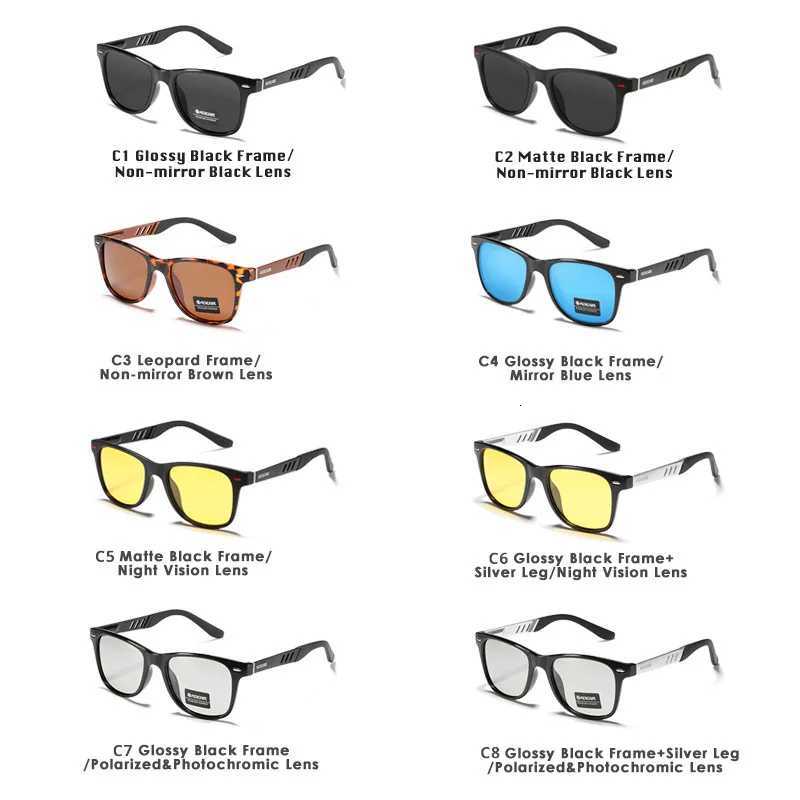 KDEAM Aluminum Magnesium Polarized Sunglasses for Men Women Night Vision Enhancement Driving Glasses Casual Photochromic Goggles H260319 - view 7