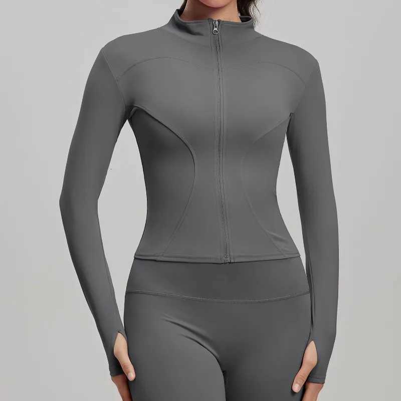 2026 Spring and Summer New Casual Womens Clothing Slim Yoga Clothing Sports Fitness Top Jacket Z20260319