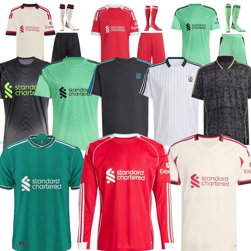 25 26 27 soccer jerseys ALLISTER R-ARNOL WIRTZ EKITIKE GAKPO DARWIN SZOBOSZLAI jersey fans player football shirt Mens Kids Kit sock Full sets 3XL 4 XL