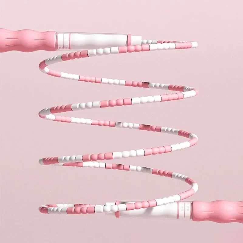 28M Skill Jumping Bamboo Jump Rope PP Handle Beginners Adult Children Soft Beaded No Tangle Segmented Fitness Training Supplies M260319