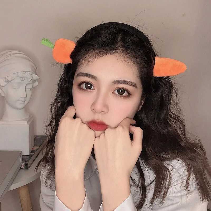 Funny Carrot Headband for Women elegant Salted Fish Wear it when washing your face and going out Hairband Fashion Girl Headwear H260319