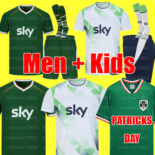 Ireland Soccer Jersey 2026 National Team football shirts Thailand quality 26 home tops PATRICKS DAY 17-3 soccer kit men and kids sets 1990 1992 1994 1995 1996 2002