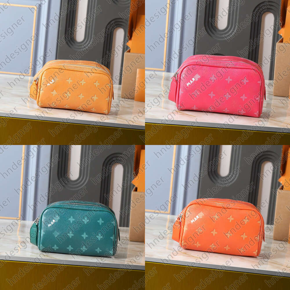 Fashion Womens Monogram Toiletry Cosmetic Bag Designer Makeup Bag Dopp Kit Vanity Bag Double Zipper Pink Cosmetic Pouch Luxury Travel Handbag H1BLO