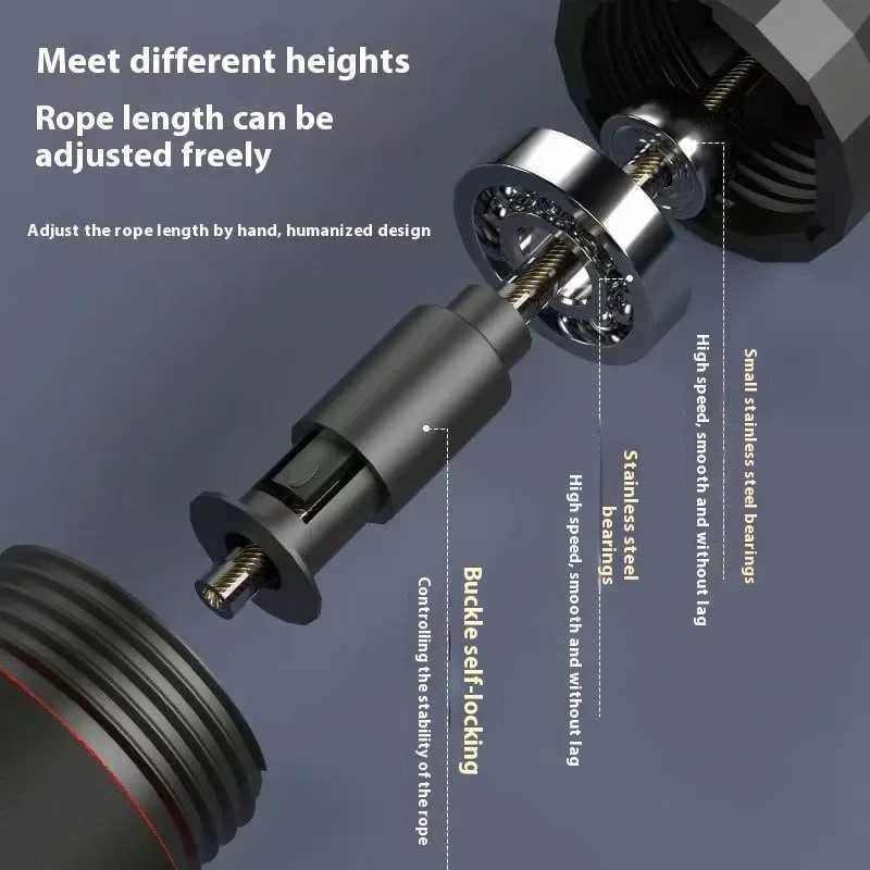 For Jumping Rope Weighted Speed Jump Rope Gym Equipment for Home Boxing Train Non-slip Handle Tangle-free Jumping Fitness M260319